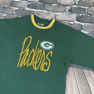 Vintage Legends Athletic Green Bay Packers T-Shirt Embroidered NFL Mens Size L